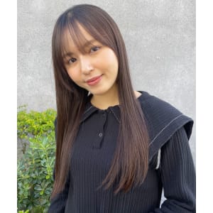ツヤ感ロング　髪質改善オージュアトリートメント