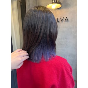 インナーブルー韓国くびれヘア似合わせカットハッシュカット立川 - N° jillva 立川【ナンバー ジルバ タチカワ】掲載中