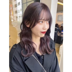 髪質改善 シースルーバング　韓国風　ワンホンヘア　