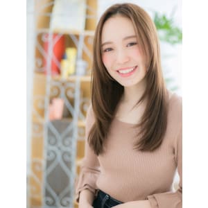 ヴェールカラー×ツヤ髪ストレートロング - 清澄白河 美容室 sita(シタ) 髪質改善 個室サロン【キヨスミシラカワビヨウシツシタカミシツカイゼンコシツサロン】掲載中