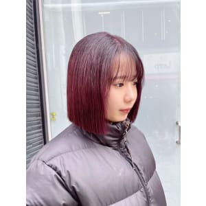 ボブ切りっぱなしコンパクトミニボブ10代20代/HONOKA