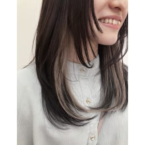【インナーカラー×ロングウルフ】