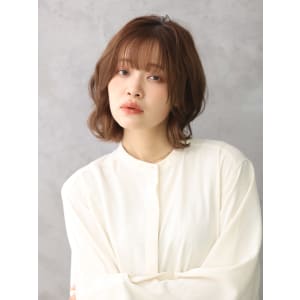 ミディアムボブ/ゆるふわ - ヘアーサロン ソシエ 生駒店【ヘアーサロン ソシエ イコマテン】掲載中