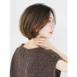 丸さが可愛い大人ショート