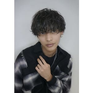 緩め波パーマ