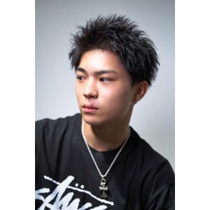 メンズヘア整形スパイラルパーマ波巻きツイストメンズパーマ髪型