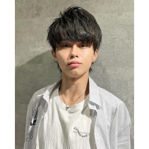 メンズヘア整形スパイラルパーマ波巻きツイストメンズパーマ髪型