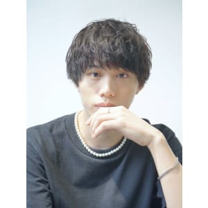メンズヘア整形スパイラルパーマ波巻きツイストメンズパーマ髪型