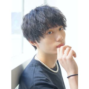 メンズヘア整形スパイラルパーマ波巻きツイストメンズパーマ髪型