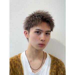 メンズヘア整形スパイラルパーマ波巻きツイストメンズパーマ髪型