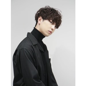 メンズヘア整形スパイラルパーマ波巻きツイストメンズパーマ髪型