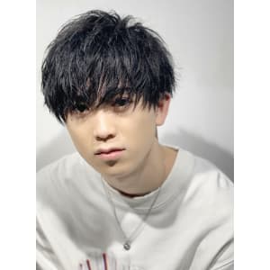 メンズヘア整形スパイラルパーマ波巻きツイストメンズパーマ髪型