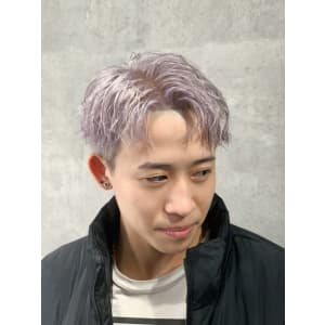 メンズヘア整形スパイラルパーマ波巻きツイストメンズパーマ髪型
