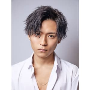 メンズヘア整形スパイラルパーマ波巻きツイストメンズパーマ髪型