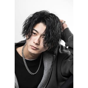 メンズヘア整形スパイラルパーマ波巻きツイストメンズパーマ髪型