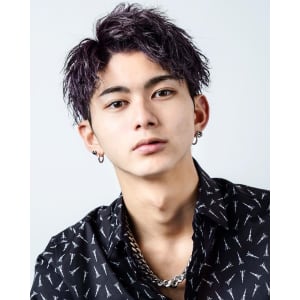 メンズヘア整形スパイラルパーマ波巻きツイストメンズパーマ髪型