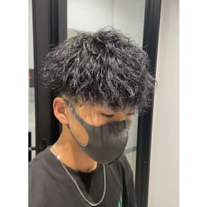 メンズヘア整形スパイラルパーマ波巻きツイストメンズパーマ髪型