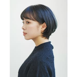 切りっぱなしボブ美髪ピンクブラウンエアリーロング[銀座]