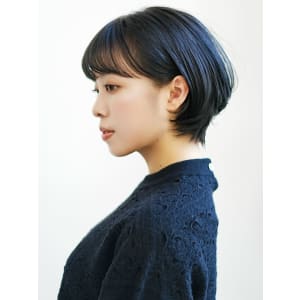 切りっぱなしボブ美髪ピンクブラウンエアリーロング[銀座]