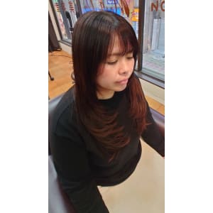 レイヤー艶カット　【髪質改善のサイエンスアクアと一緒に】