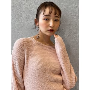 三軒茶屋_レディース_ミディアム_ボブ_ヘアアレンジ_小顔