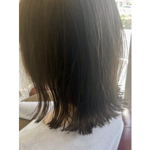 大人可愛い/ヌーディーベージュ/切りっぱなし