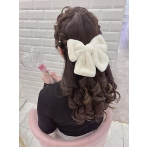 編み込みハーフアップ×量産巻き*まゆ - Lilme【リルミー】掲載中
