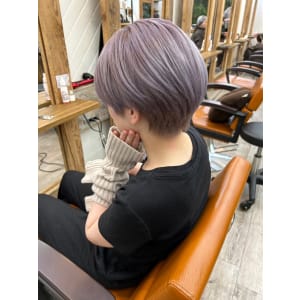 丸みショート×透明感パープルシルバー - Dijon 髪質改善×ダブルカラー×縮毛矯正 渋谷 原宿 表参道【ディジョン】【ディジョン カミシツカイゼン ダブルカラー シュクモウキョウセイ シブヤ ハラジュク オモテサンドウ】掲載中