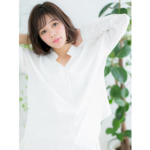 くすみカラーで切りっぱなし風ボブ - 仙台 美容室 loki 髪質改善 個室サロン4月 OPEN【センダイビヨウシツロキ カミシツカイゼン コシツサロン】掲載中