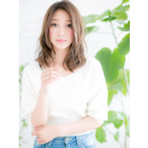 ミルクティーブラウンでエアリーミディ - 仙台 美容室 loki 髪質改善 個室サロン4月 OPEN【センダイビヨウシツロキ カミシツカイゼン コシツサロン】掲載中
