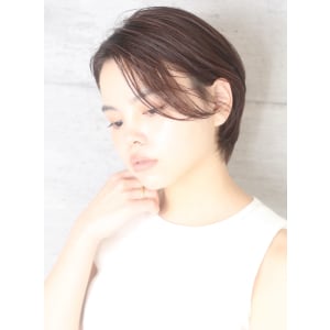 小顔美髪イメチェンピンクブラウン切りっぱなしボブショート - INCEPTION GINZA 銀座【インセプション】掲載中