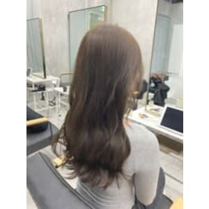 【艶髪イノアカラー】韓国風グレージュカラー