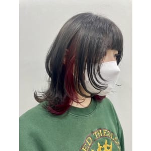 ウルフカット × inner red - INSPIRE FUKUOKA TENJIN【インスパイア フクオカ テンジン】掲載中