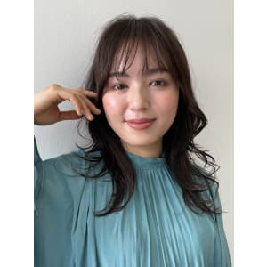 美髪レイヤー/エアリーロング/ピンクブラウン