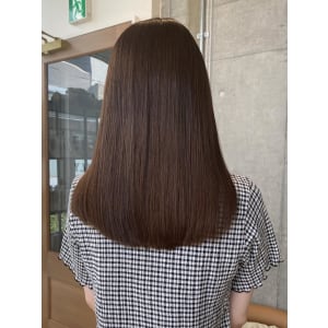 髪質改善カラー/ストレートヘア/SAORI