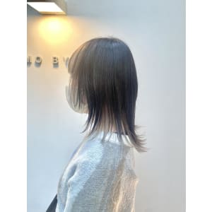 黒髪/グレーベージュ/レイヤーロング/前髪パーマ - LEMO BY URA【レモ バイ ウラ】掲載中