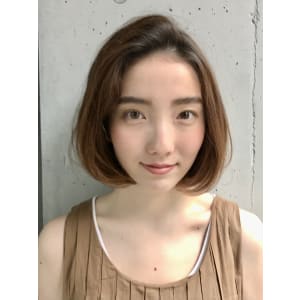 美髪/切りっぱなしボブ/エアリーロング/ピンクブラウン