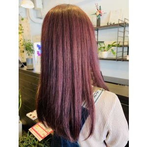 ピンクカラーのストレートヘア - STELLA hair【ステラヘア】掲載中