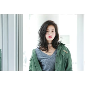 かきあげカジュアルスタイル