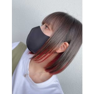 インナーカラー　レッド - HAIR CoCoro【ココロ】掲載中