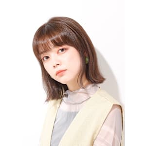 切りっぱなしボブ　tip・top目白店