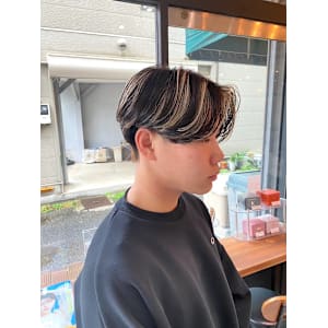 メンズパーマツイスパパーマアッシュブラックカルマパーマ