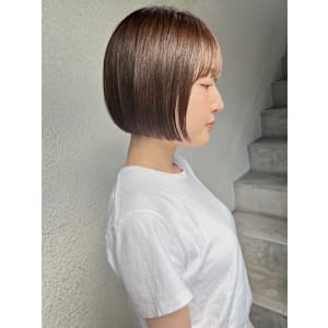 ミニボブ×ミルクティーベージュ