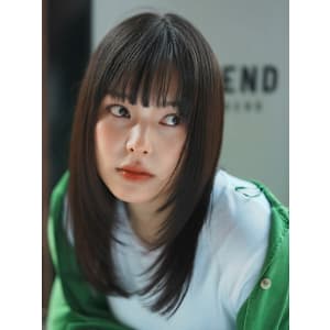 【奥村】セミディ 美髪 ストレート顔まわりレイヤー[恵比寿］