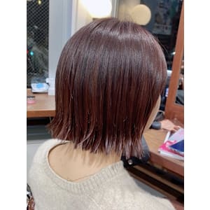 《MINAMI》ミニボブ&ピンクブラウン