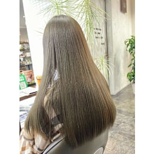 酸熱カラートリートメント＋キューティクル増強トリートメント