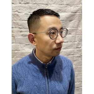 メンズ/スキンフェード/ベリーショート/アップバング