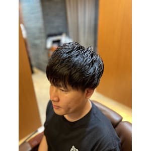 銀座　理容室　メンズナチュラルマッシュ