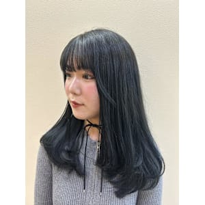 【板倉花連】*. レイヤー×透け感ネイビー.*