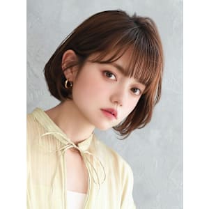 ひし形シルエットの小顔ボブ